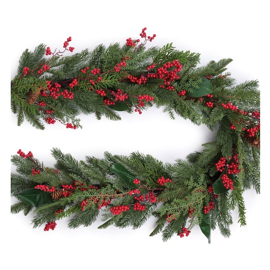 Melrose 6ft. Pinecone & Berry Pine Garland